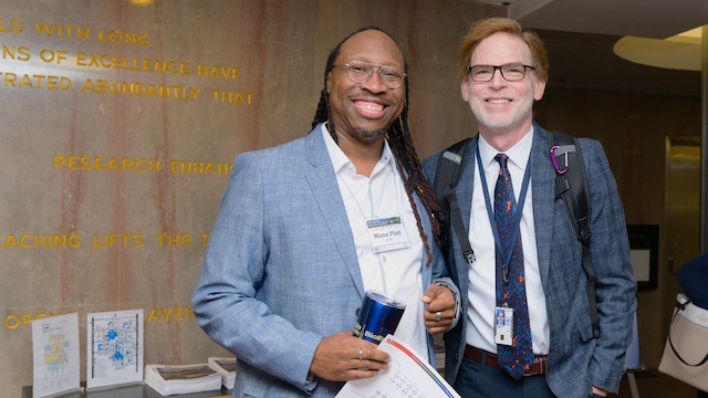 Manu Platt and Bruce Tromberg smiling together