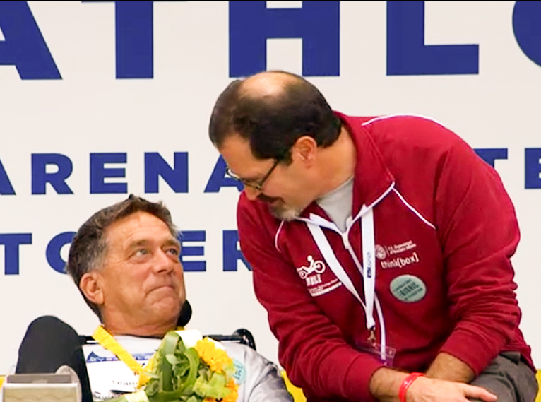 On the podium with Mark Muhn and Ron Triolo