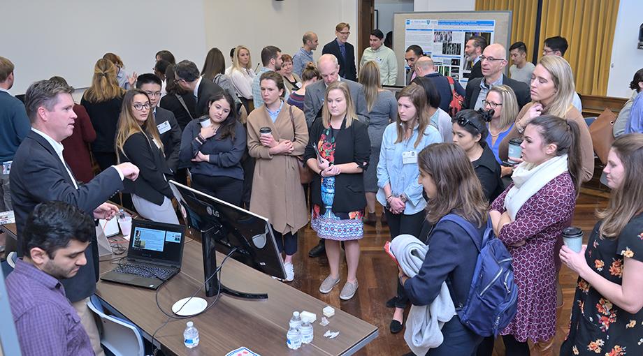 Forty congressional staff visited NIBIB to learn about the institute and the types of research NIBIB supports by viewing and participating in technology demonstrations.