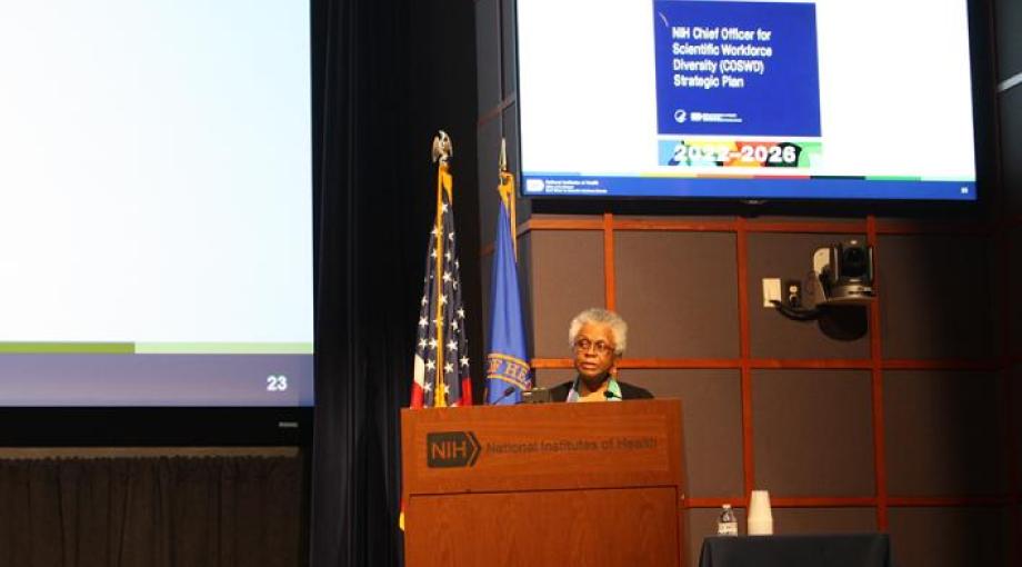 Marie Bernard, NIH's Chief Officer for Scientific Workforce Diversity, presents plenary talk: Vision for the 21st Century--Optimizing Scientific Creativity and Innovation